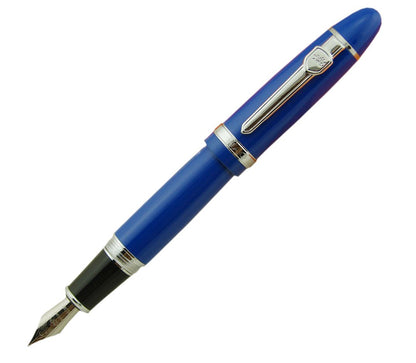 Lanxivi Jinhao 159 Fountain Pen Snow White Color Silver Trim with Removeable Converter