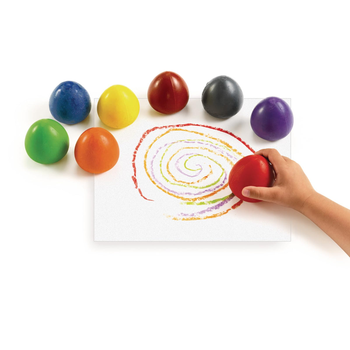 Colorations Chubby Crayons for Kids, 200 Count, 8 Colors