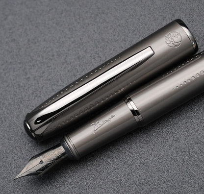 Picasso 916 Malage Fountain Pen Original Box New Version (Polar Night Black, Medium Nib 0.7mm)