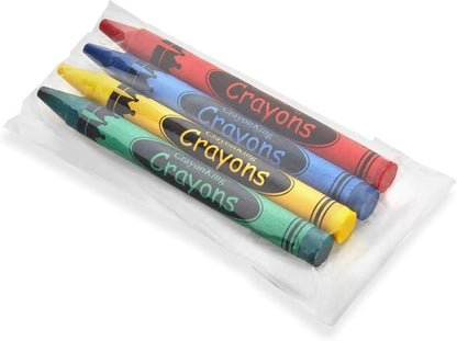 CrayonKing 600 Bulk Crayons, 150 Individually Wrapped 4-Packs