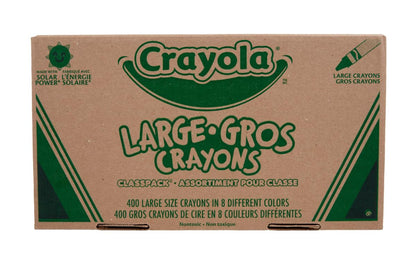 Crayola Crayon Classpack 400ct (8 Colors), Bulk School Supplies