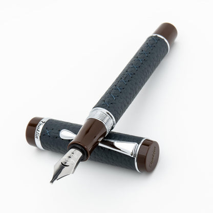 Conklin Duragraph Special Edition Fountain Pen Voyager - Broad Nib, Unique Writing Instrument with Birchwood Barrel