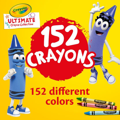 Crayola Ultimate Crayon Box Collection 152ct, Bulk School Supplies for Kids