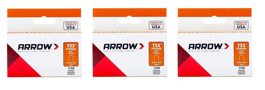 Arrow Fastener 256 Genuine T25 3/8-Inch Staples (3 Pack)