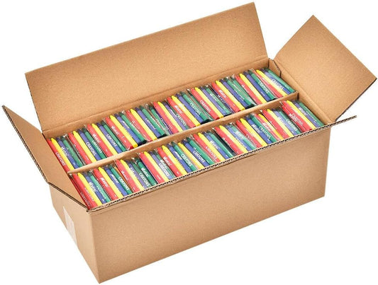 Madisi Crayons Bulk Pack, Regular Size, 4 Colors, 400 Packs, 1600 Count