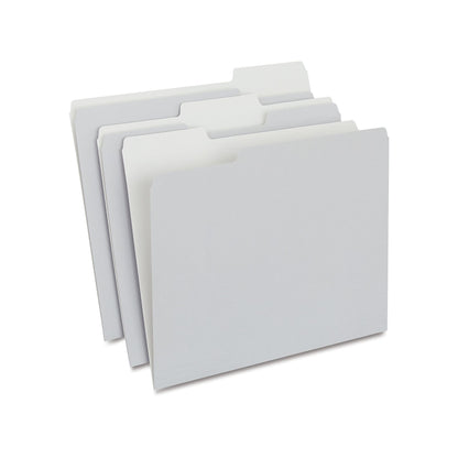 Staples File Folders, Letter Size, 1/3-Cut Tabs, Manila, 100/Pack