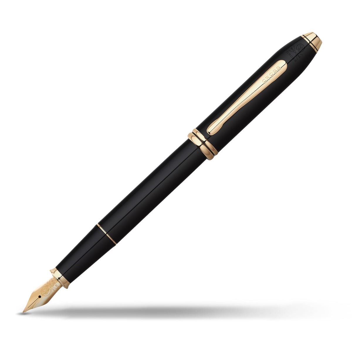 Cross Townsend Refillable Fountain Presented in a Luxury Gift Box - Medium Point, Black Ink, Medalist