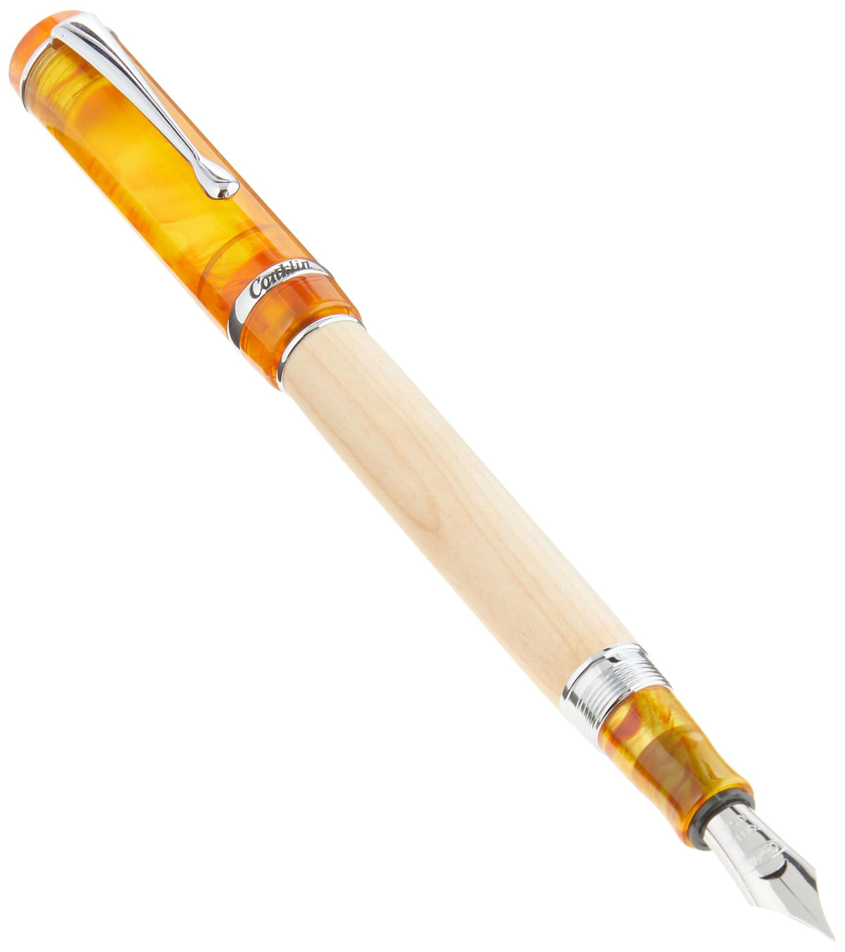 Conklin Duragraph Special Edition Fountain Pen Voyager - Broad Nib, Unique Writing Instrument with Birchwood Barrel