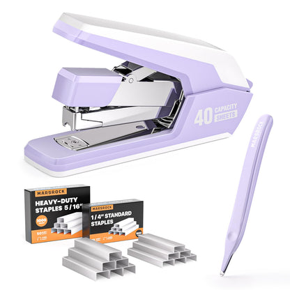 Marsrock Heavy Duty Stapler for Desk with 40-50 Sheet, 2000 Staples, Black