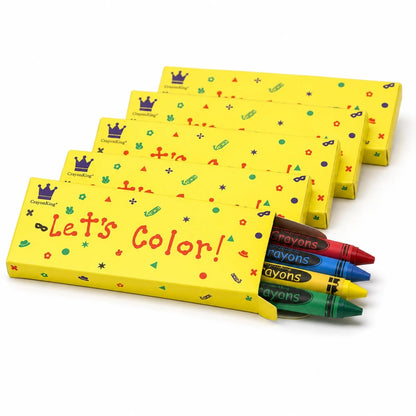 CrayonKing 600 Bulk Crayons, 150 Boxed Crayon Packs of 4