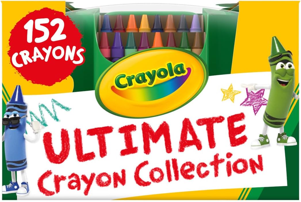 Crayola Ultimate Crayon Box Collection 152ct, Bulk School Supplies for Kids