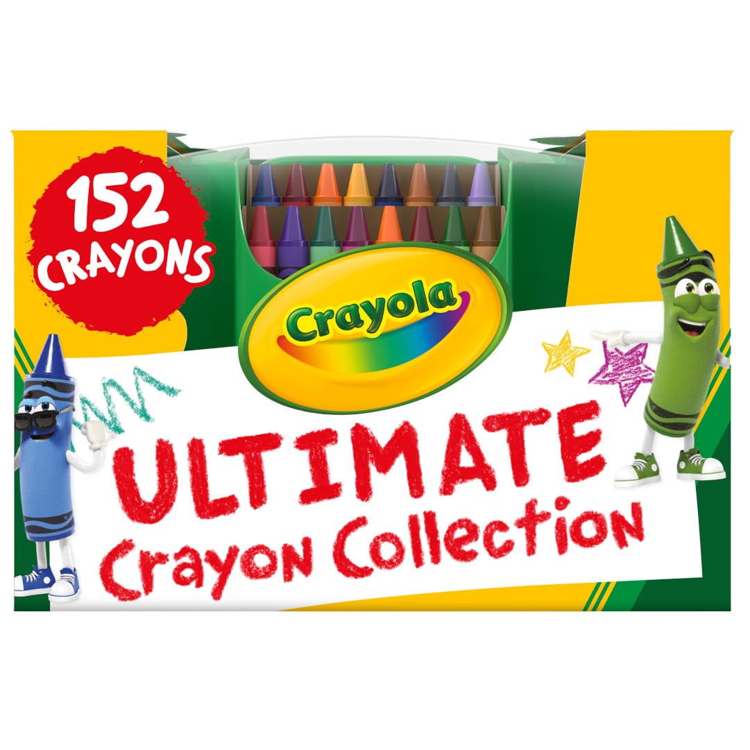 Crayola Ultimate Crayon Box Collection 152ct, Bulk School Supplies for Kids