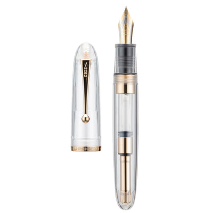 Jinhao 9019 Fountain Pen Dadao Series Green Acrylic #8 Heartbeat Fine Nib Large Converter Smooth Writing Instrument