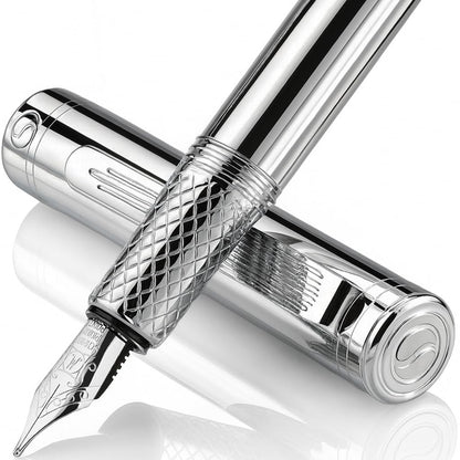Scriveiner Gold Pocket Fountain Pen, Superb Luxury Pen Gift for Men & Women