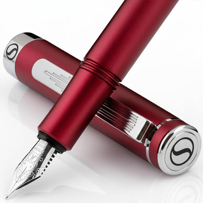 Scriveiner Gold Pocket Fountain Pen, Superb Luxury Pen Gift for Men & Women