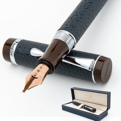 Conklin Duragraph Special Edition Fountain Pen Voyager - Broad Nib, Unique Writing Instrument with Birchwood Barrel