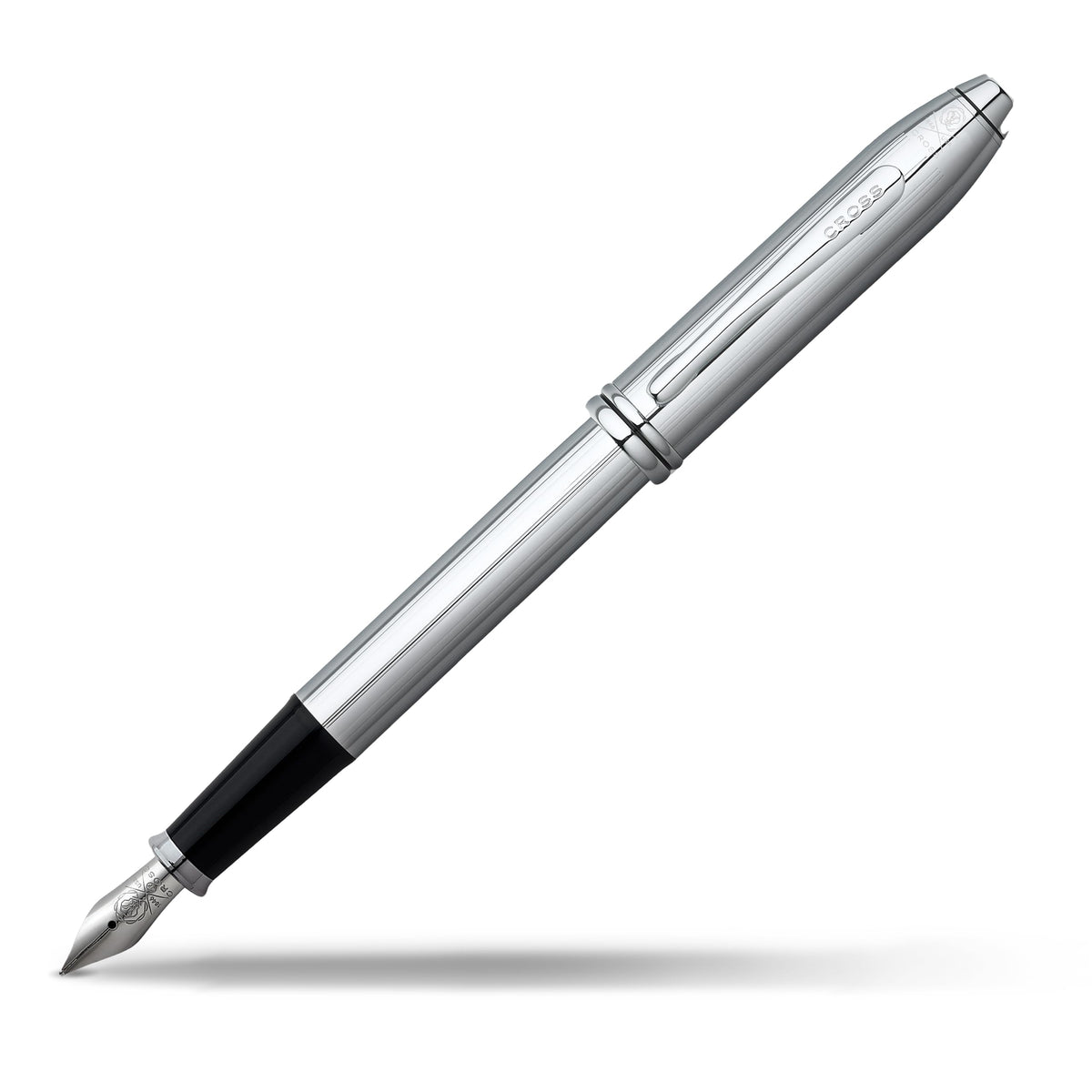 Cross Townsend Refillable Fountain Presented in a Luxury Gift Box - Medium Point, Black Ink, Medalist