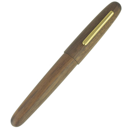 Jinhao Heritage 9056 Wooden Vintage Fountain Pen, Walnut wood Antique Natural Pens, Fine Nib With Refillable Ink Converter, Handcrafted Collection Gift Case Set