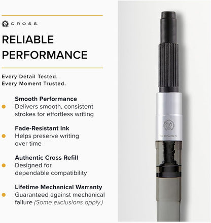 Cross Fountain Pen Converter, Push-In Style, Snap-Fit Design