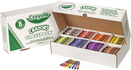 Crayola Crayon Classpack (800ct), Bulk Crayons for Kids, School Supplies
