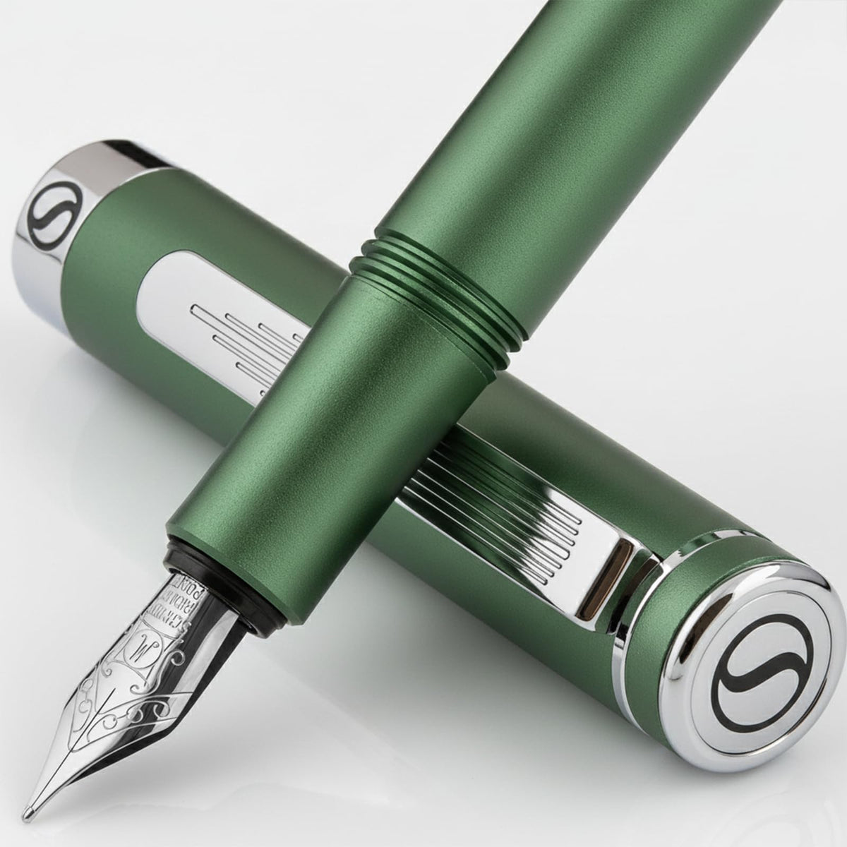 Scriveiner Gold Pocket Fountain Pen, Superb Luxury Pen Gift for Men & Women