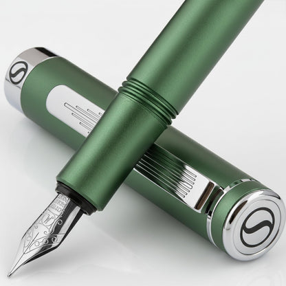Scriveiner Gold Pocket Fountain Pen, Superb Luxury Pen Gift for Men & Women