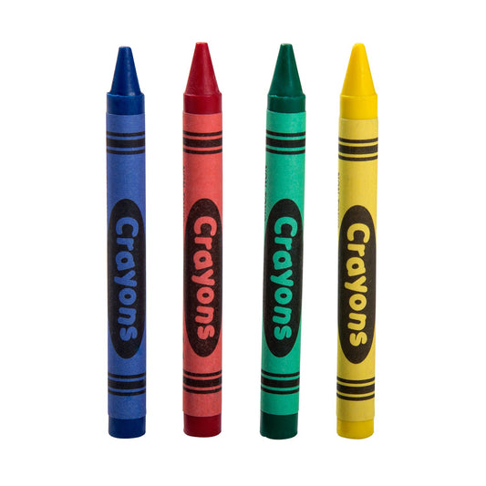 AmerCareRoyal Non-Toxic 4 Color Bulk Crayons for Kids, Assorted Colors for Family Restaurants, Classroom, Parties and Activities, Toddler Crayons, Case of 3000