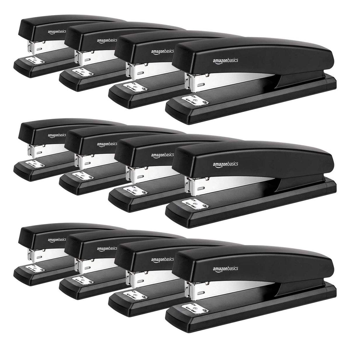 Amazon Basics Standard Stapler Staples, 1/4" Length, 50000 Count, 10-Pack of 5000, Silver