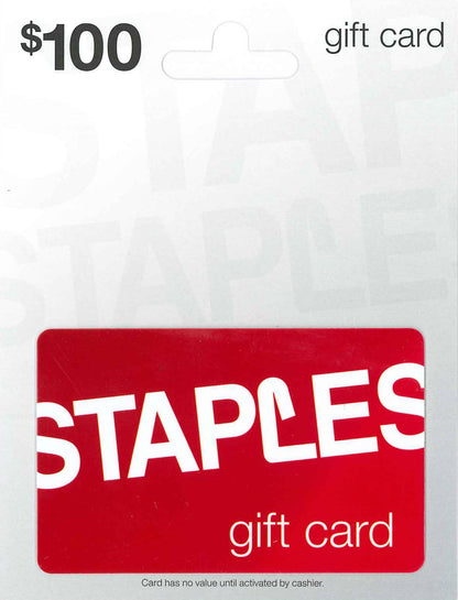 STAPLES Physical Gift Card - $50