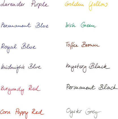 Montblanc Ink Cartridges Midnight Blue 105195 – Short International Standard Fountain Pen Refills in Blue-Black – 8 Pen Cartridges