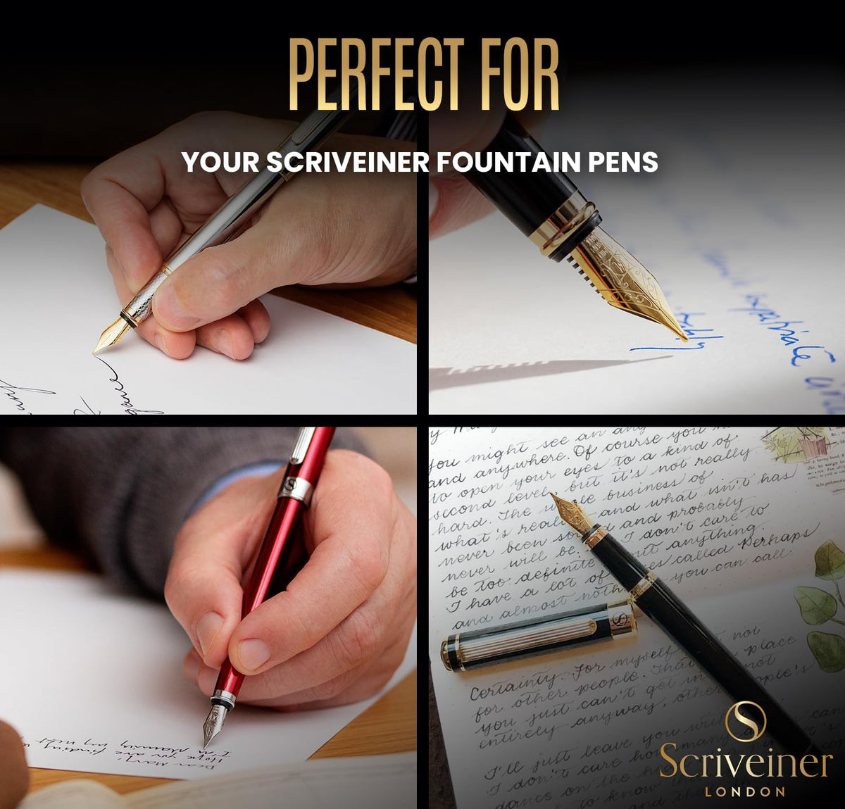 20 Black International Standard Ink Cartridges by Scriveiner