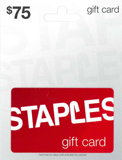 STAPLES Physical Gift Card - $50