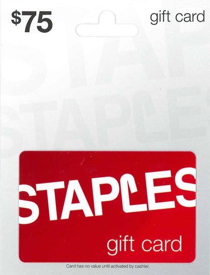 STAPLES Physical Gift Card - $50