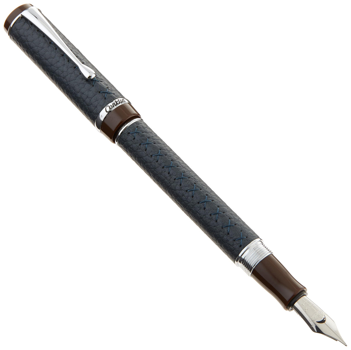 Conklin Duragraph Special Edition Fountain Pen Voyager - Broad Nib, Unique Writing Instrument with Birchwood Barrel
