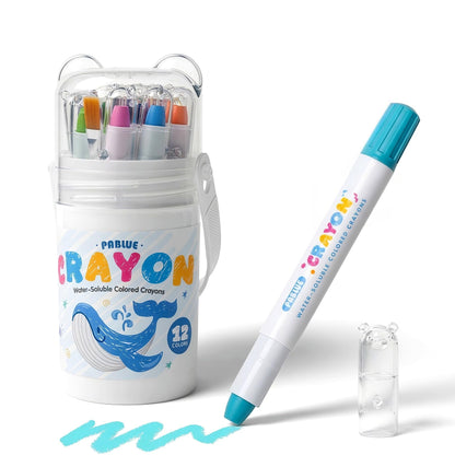 36 Colors Silky Twistable Crayons, Gel Washable Crayons for Beginner