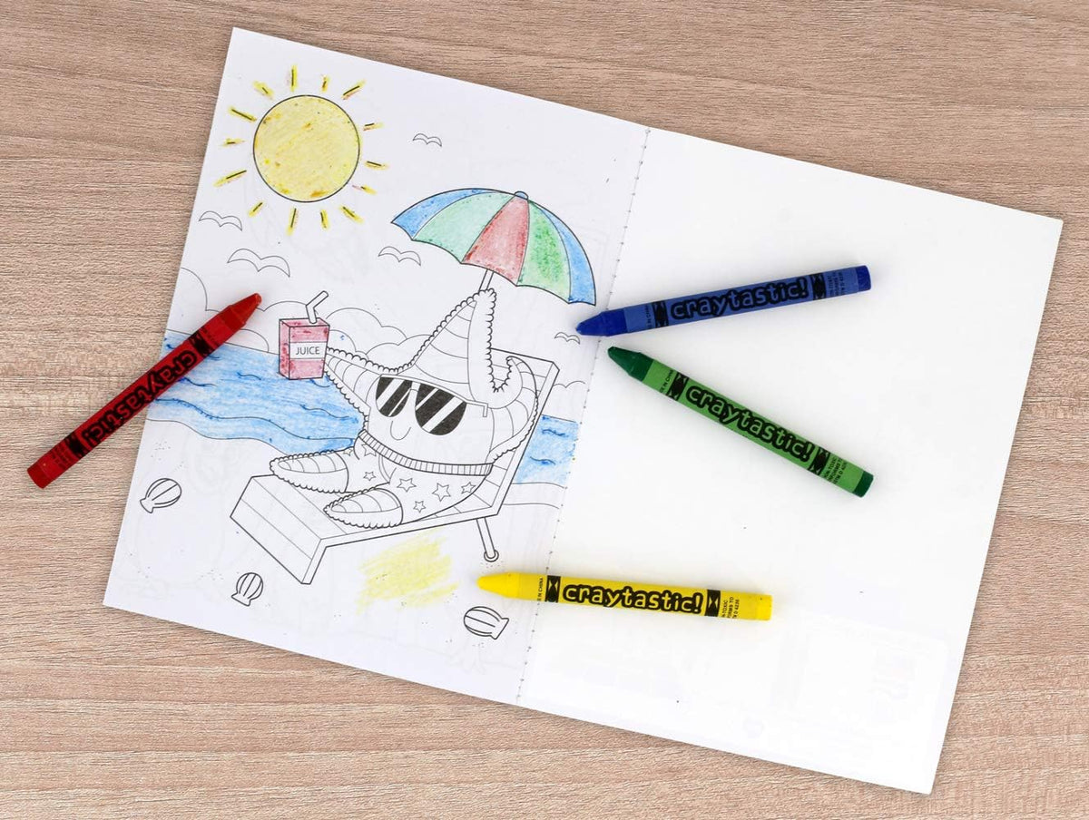 Craytastic! (264) Premium Bulk Crayons (6 Colors) for Schools, Classrooms, Restaurants, Offices, Crafts and More - Safety Tested Compliant with ASTM D-4236