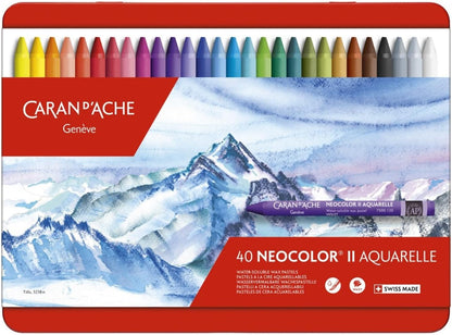 Caran d'Ache Classic Neocolor II Aquarelle, 15 Colors