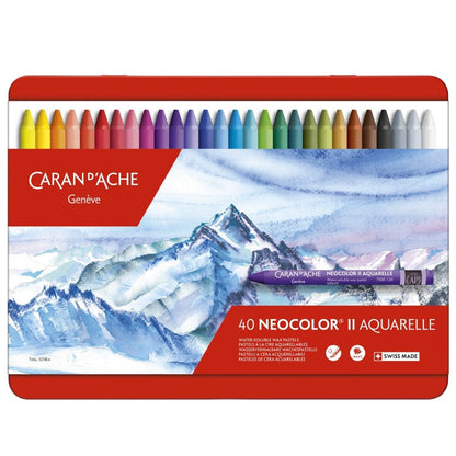 Caran d'Ache Classic Neocolor II Aquarelle, 15 Colors