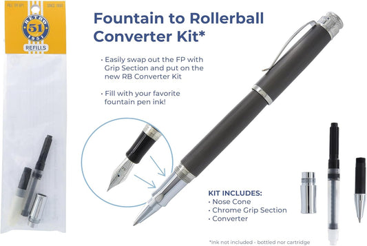 Retro 51 Fountain Pen to Rollerball Converter Kit