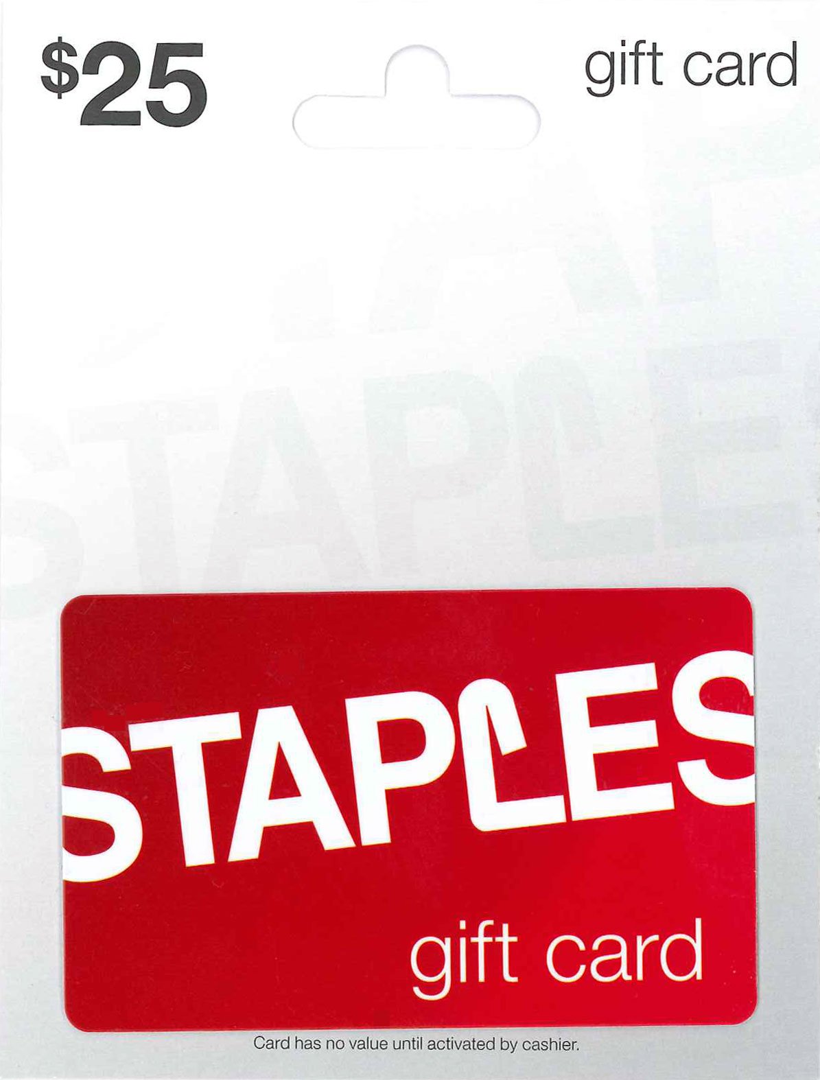 STAPLES Physical Gift Card - $50