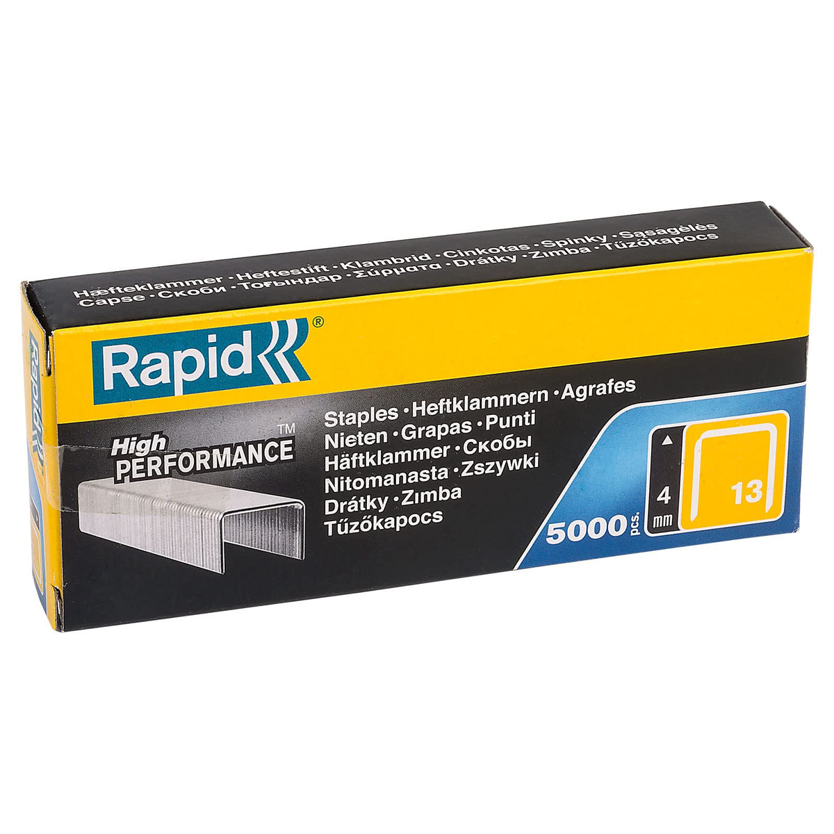Rapid 13/4 Staples R13 and R23 and R19 4mm Shank Length [Pack of 5000]