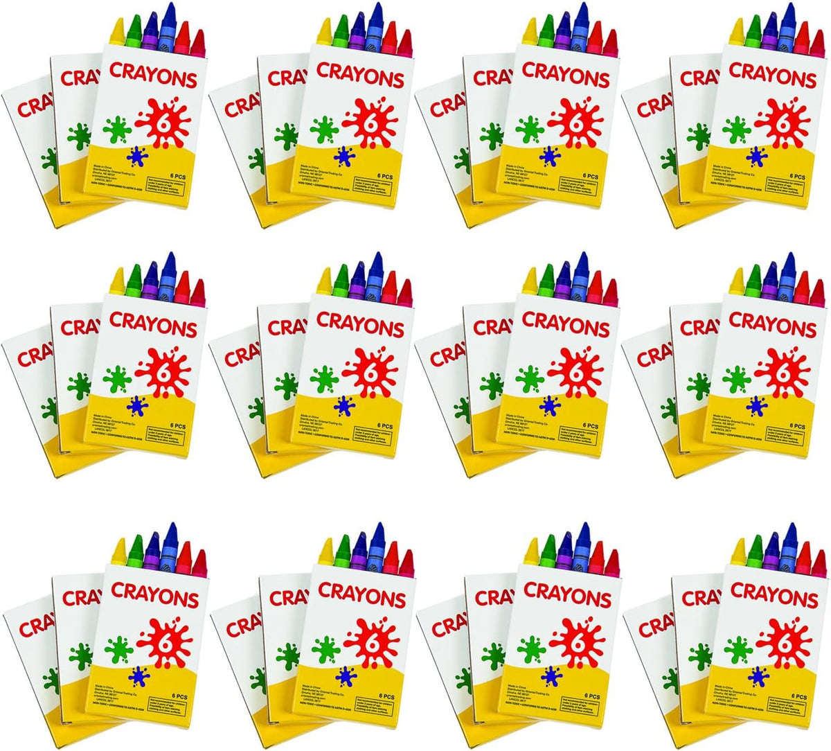 Fun Express Crayons Bulk 48 Pack