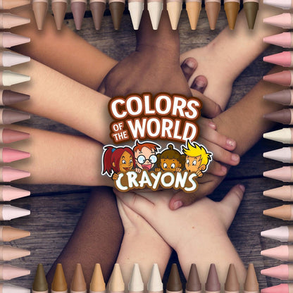 Crayola Colors of The World 6pk, Skin Color Bulk Crayon Set for Classroom