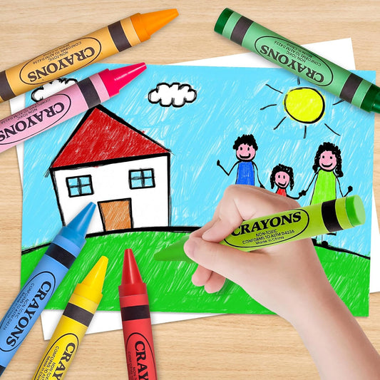 16 Colors Jumbo Crayons for Toddlers Kids Coloring & Arts Supplies