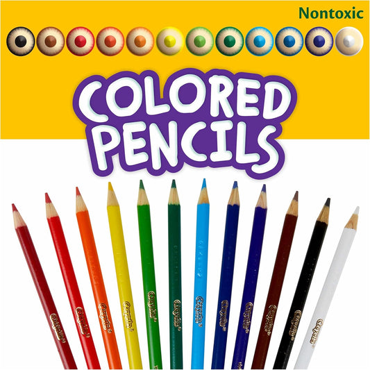 Crayola Bulk Colored Pencils for Kids (24pk), Teacher Classroom Must Haves, School Supplies for Preschool & Kindergarten, 12 Colors
