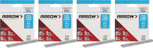 Arrow Fastener 504 Genuine T50 1/4-Inch Staples, Pack of 4