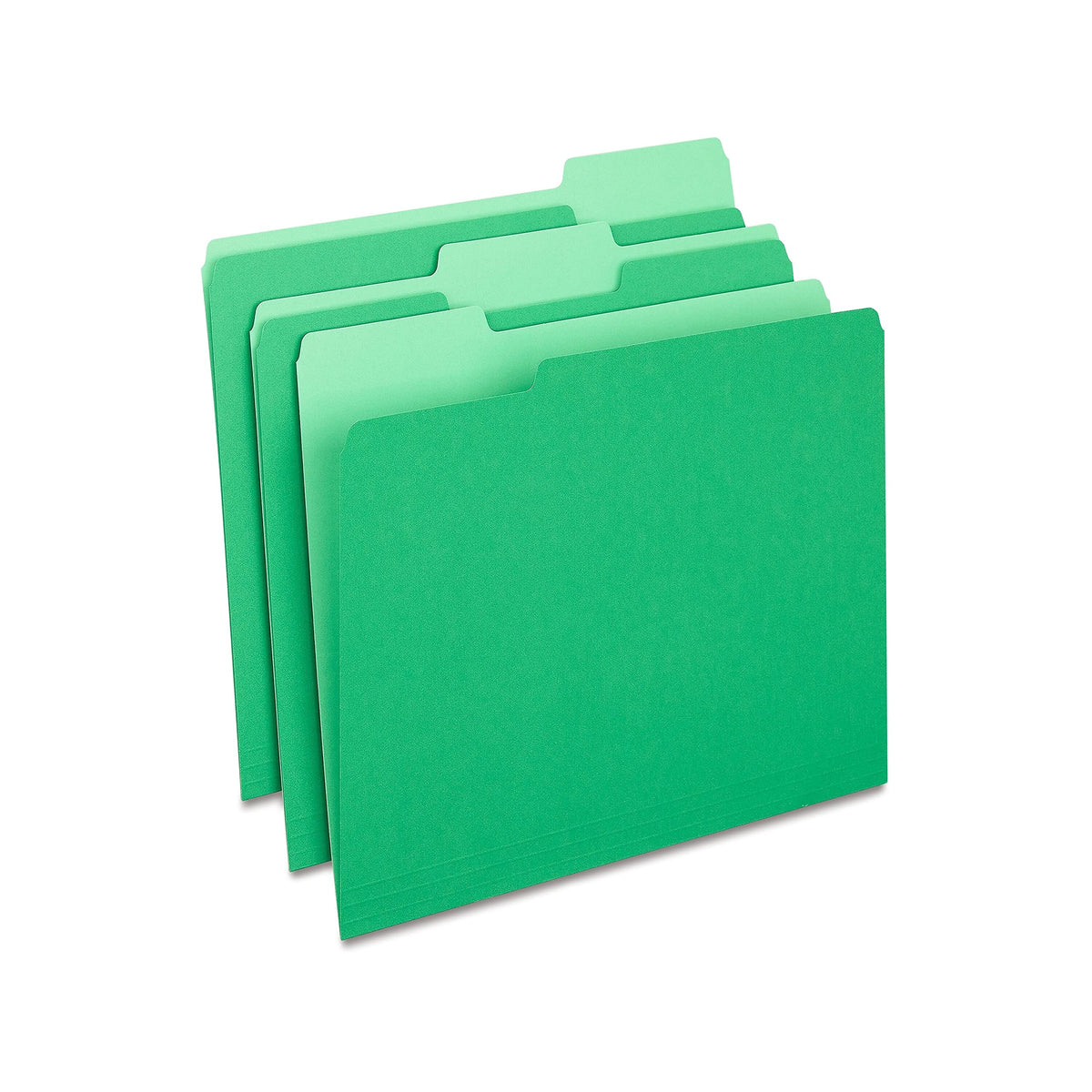 Staples File Folders, Letter Size, 1/3-Cut Tabs, Manila, 100/Pack