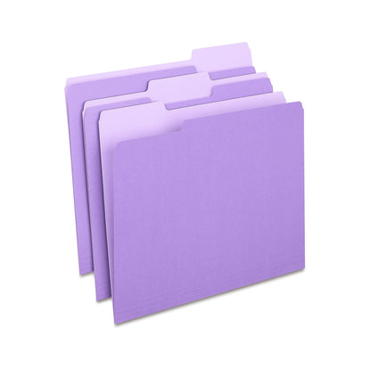 Staples File Folders, Letter Size, 1/3-Cut Tabs, Manila, 100/Pack