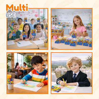 4E's Novelty 48 Boxes of 8-Packs Bulk Crayons for Kids, Classroom Crayons Bulk Teachers Supplies, School Supplies, Restaurants, Birthday Party Favors Non-Toxic (48 of 8-Packs)
