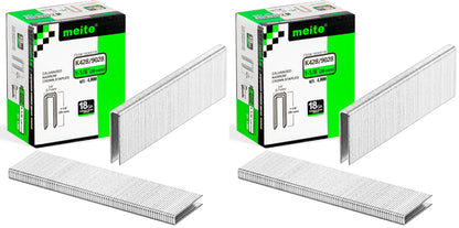 meite 18 Gauge 1/4-Inch Narrow Crown Staples, 3/4-Inch Length Heavy Duty Galvanized Upholstery Staples for Electric or Pneumatic Narrow Crown Staple Guns (4,000 PCS)